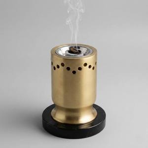 Quemador de Incienso de Metal Plateado, Estilo Medio Oriente, Colgante, con Forma de Luna Creciente y Estrella, Quemador de Bakhoor de Latón, Soporte Árabe para Mabkhara, Decoración para el Hogar - Product Image 5