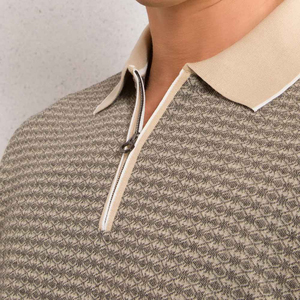 Polo Homme Oversize en Coton Tricoté Lourd à Manches Courtes Style Streetwear Décontracté – Vente en Gros - Product Image 6