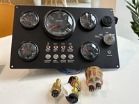 Ensemble de panneaux d'instruments multifonctions pour moteur de camion et bateau, avec 5 jauges numériques noires pour préchauffage moteur 2026