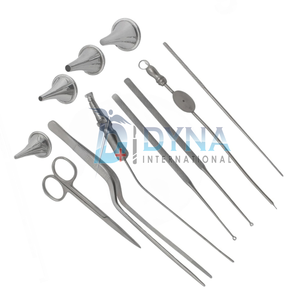 High Quality Dynaintl Myringotomy Instruments <b>Set</b> DI-2026-02-85 CE Certified ENT Manual Class I Instruments 11 Pcs - Product Image 1