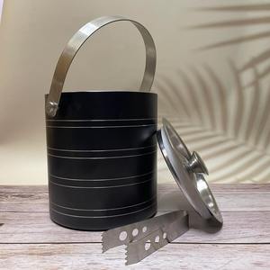 ถังน้ำแข็งสแตนเลสคุณภาพสูง ถังแช่ไวน์โลหะสำหรับงานปาร์ตี้ ของตกแต่งโต๊ะ ถังแช่แชมเปญ - Product Image 2