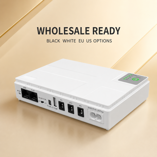 36W Multipurpose Mini UPS 5V 9V 12V USB DC Battery Backup Supply for Wireless Router Network Camera Telecom Equipment