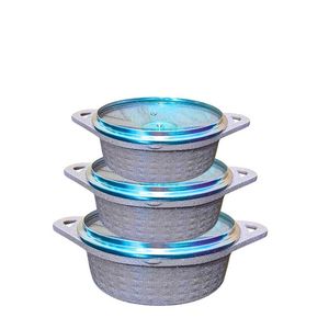 Ensemble de casseroles HOCA au design moderne, revêtement céramique antiadhésif, construction en aluminium moulé sous pression sur toute la surface, usine OEM - Product Image 1