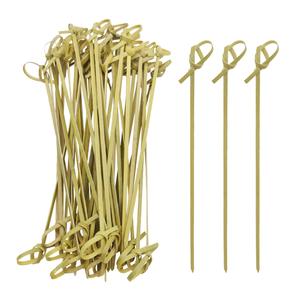 Factory Price High Quality 12cm Bamboo Skewers Knotted Fruit Picks for Catering Supplies & Food Decoration - Product Image 6