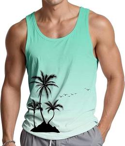 Wholesale Custom <b>Mens</b> 100% Cotton Anti-Pilling Breathable Fitness Bodybuilding <b>Singlet</b> O-Neck - Product Image 1