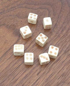 Handmade Breathable Buffalo Bone Dice Unique Sided Historical Re-enactment Gaming Cubes Modern <b>Table</b> Top Gift RPG Dungeons - Product Image 6