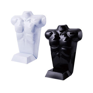 Support de mannequin du haut du corps masculin avec torse en plastique pour exposer des vêtements ou des accessoires - Product Image 5