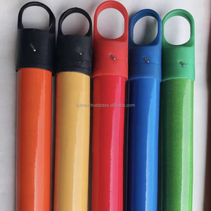 Palo de escoba de madera 2 en 1, respetuoso con el medio ambiente, resistente al agua, recubierto de PVC, portátil, escoba corta y larga, recogedor a todo color PP, venta al por mayor - Product Image 4