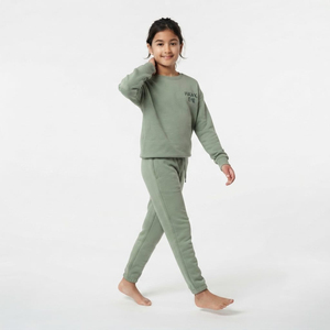 Wholesale Children Cotton Sweatshirt And <b>Jogger</b> Tracksuit <b>Set</b> Solid Color Casual Streetwear Clothing Manufacturer - Product Image 4