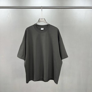 เสื้อยืดคอกลมแขนสั้นทรงปกติสำหรับผู้ชาย สีพื้น ผ้าฝ้ายถัก 100% สวมใส่สบาย ป้องกันรังสียูวี น้ำหนัก 320 กรัม - Product Image 1