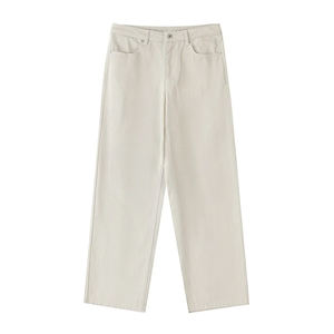 เสื้อผ้าผู้ชายผู้หญิงแบบกำหนดเอง สไตล์ใหม่ฤดูร้อน เรียบง่ายและใช้งานได้หลากหลาย กางเกงขายาวเอวสูงทรงขากว้าง - Product Image 5