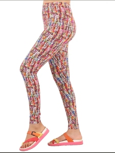 High Waist Full Length Printed Yoga <b>Leggings</b> Women Colorful <b>Pattern</b> Spandex/Nylon Four-Way Stretch Lightweight Elastic Waist - Product Image 4