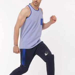 Camiseta sin Mangas Casual de Moda Sostenible para Hombre, Unisex, Transpirable, 100% Poliéster, Cuello Redondo, con Tejido de Punto Ligero - Product Image 2