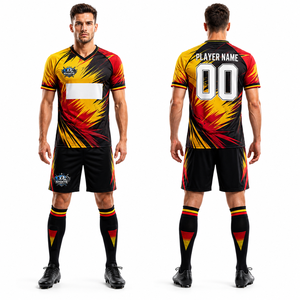Nuevo Conjunto de Uniforme de Fútbol, Construcción de Malla de Poliéster Avanzada, Secado Rápido, Transpirable, Ropa Deportiva de Alto Rendimiento - Product Image 1