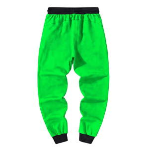 Pantalon de survêtement pour homme en coton 100% noir, taille élastique, décontracté, avec poches latérales - Product Image 6