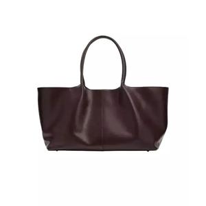 Bolsos de compras de cuero puro de la mejor calidad personalizables para mujer, hechos en India, bolsos de cuero genuino con logotipo personalizado - Product Image 6