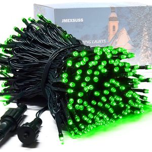 200 LED Halloween Outdoor <b>Lights</b> 66ft Green String <b>Lights</b> <b>Plug</b>-In Connectable Christmas Lighting String - Product Image 1