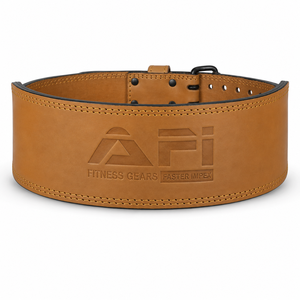 13MM Heavy Duty Pro <b>Leather</b> Sporty Lifting Belt Customizable Length Cowhide Steel Blue Genuine <b>Leather</b> Adjustable Plate Buckle - Product Image 3