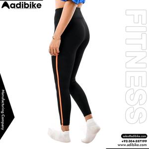 Mesh Panel High Waisted Solid Workout Leggings with <b>Tummy</b> Control Quick Dry & Breathable Spandex/Polyester for Women - Product Image 3