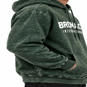 Sweat à capuche polaire pour homme avec poche kangourou, personnalisable, fabrication OEM, design uni, manches longues, style streetwear décontracté - Product Image 6