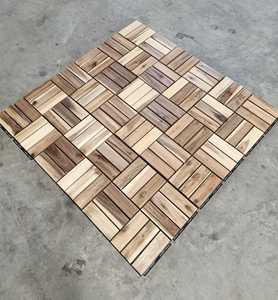Baldosas de Madera de Acacia Maciza Encajables para Jardín, Balcón y Patio - Product Image 2