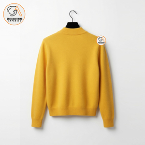 Sigma Gamma Rho | Women's Yellow Breathable 12 GG 100% Cotton Embroidered V-neck Full Sleeve <b>Covered</b> <b>Button</b> Casual Winter Wear - Product Image 3