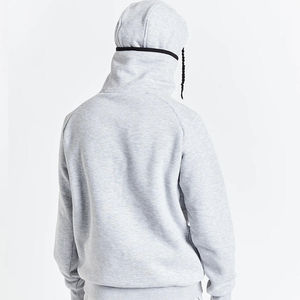 Sweat-shirt à capuche unisexe surdimensionné en molleton 100 % coton pour l'hiver, style streetwear, personnalisable, vente en gros - Product Image 3