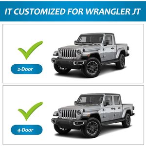 Parafanghi Anteriori e Posteriori Compatibili con Jeep Wrangler Gladiator JT Sport e Willys 2020-2024, Altri Accessori per Ruote e Pneumatici - Product Image 2