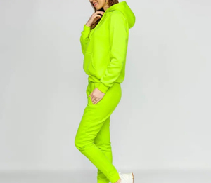 Survêtement décontracté à capuche pour femme, 100 % coton de haute qualité, grande taille, léger, respirant, antibactérien, séchage rapide, best-seller - Product Image 3