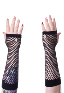 Fashion Style Thick Net <b>Gloves</b> & Mittens Sexy Long Stretch & Dance <b>Gloves</b> with <b>Touchscreen</b> Four Seasons Use Elastic for Parties - Product Image 6