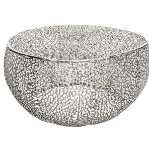 Luxury Custom Marble Top Coffee <b>Table</b> with Decorative <b>Iron</b> Base for Interior Designers - Product Image 5