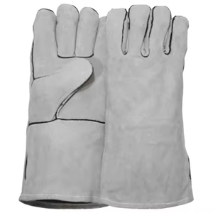 Gants de soudure en cuir de vachette ignifuge de qualité supérieure, résistants, pour travaux lourds, gants de sécurité de qualité supérieure pour les ouvriers du bâtiment - Product Image 6