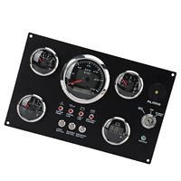 Panneau de commande combiné moteur en promotion, 12V/24V CC, 5 jauges, pour bateau