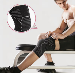 Genouillères de compression PROFIT personnalisées en nylon et coton, confortables, pour la musculation, l'entraînement et le soutien - Product Image 4