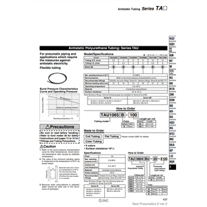ท่อนิวเมติก TAS3222B-20อุปกรณ์และชิ้นส่วนนิวเมติกป้องกันไฟฟ้าสถิตย์ - Product Image 3