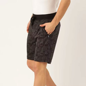 Men's Solid Board Shorts Elastic Waist Drawstring Casual Bermuda 100% Cotton Breathable Pockets Eco-Friendly Waterproof Quick - Product Image 3