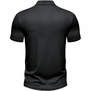 Camisetas Deportivas de Nailon para Hombre, de Secado Rápido, Manga Corta, Transpirables, para Gimnasio, con Bolsillo Bordado - Product Image 2