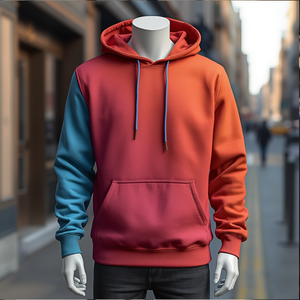 Sudadera con capucha de manga larga para hombre, mezcla de algodón grueso, cálida y casual - Product Image 3