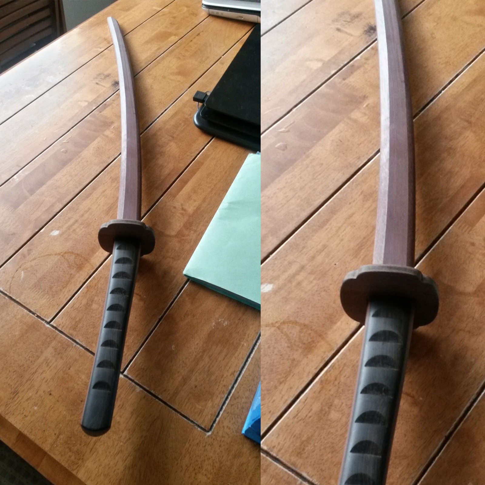wooden training sword
