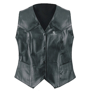 Women Genuine <b>Leather</b> Motorcycle <b>Vest</b> Vintage <b>Biker</b> Style Slim Fit Sleeveless Outerwear Waterproof Windproof Casual 2026 - Product Image 5