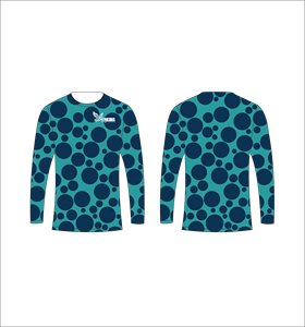 Chemise à manches longues personnalisée à pois pour hommes, sublimation intégrale, vêtements de sport performants, tissu respirant, vente en gros - Product Image 1