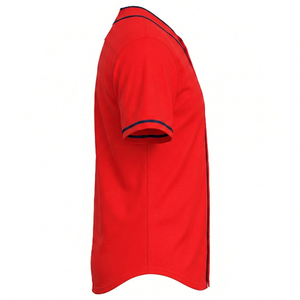 Maillot de baseball bicolore 100 % polyester personnalisé OEM/ODM pour homme, respirant, avec logo personnalisé, coupe athlétique - Product Image 3