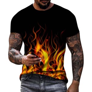 Camisetas Deportivas ELIXE para Hombre, Cuello Redondo, Transpirables, de Secado Rápido, Tejido de Poliéster/Algodón, Corte Regular, Casuales, Lisas, Digitales, al por Mayor - Product Image 3