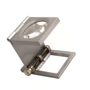 Lupa de aumento 10X con escala, lupa plegable triple de aleación de zinc para joyería y lectura, lupa para contar hilos textiles - Product Image 6