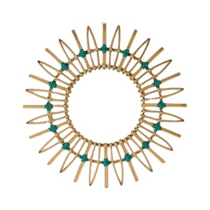 Trend Selling Iron <b>Mirror</b> Art <b>Irregular</b> Circular Living Room Metal Frame Wall <b>Mirror</b> Decor Christmas Vintage Luxury Space Casual - Product Image 2