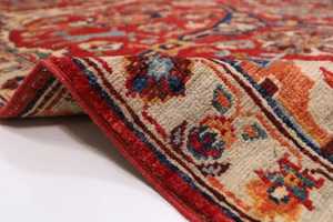 Alfombra de Lana Roja con Medallón de Alta Calidad, Tejida a Mano, Estilo Bohemio Tradicional, Alfombra Tribal Oriental Vintage para Decoración del Hogar - Product Image 3