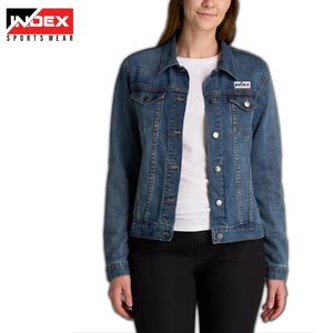 Chaqueta Vaquera Moderna para Mujer, Estilo Casual, Chaqueta de Mezclilla a la Moda, Estilo Urbano, Chaqueta de Tela Premium, Pedido al por Mayor - Product Image 3