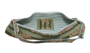 Sac de yoga élégant imprimé tigre, fermeture éclair, tissu en coton, sangle réglable, unisexe, moderne, sac de sport d'extérieur - Product Image 4