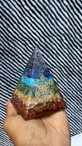 Black Tourmaline <b>Orgonite</b> Pyramid Handmade Crystal Decor for Meditation Yoga Spiritual Home Decoration and Gift - Product Image 2