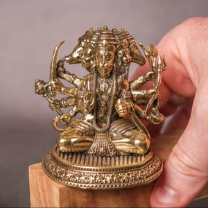 รูปปั้นพระพุทธรูปทองเหลืองขนาดใหญ่ |   งานฝีมือโลหะทำมือ ศิลปะป๊อปอาร์ตสมัยใหม่ เป็นมิตรกับสิ่งแวดล้อม ทนทาน รูปเทพฮินดู สำหรับตั้งโต๊ะ วันเกิด บ้าน วัด - Product Image 1